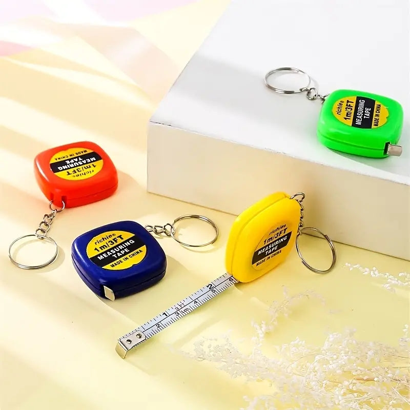 Mini Retractable Keychain Tape Measure - Ideal for Backpacks & On the Go