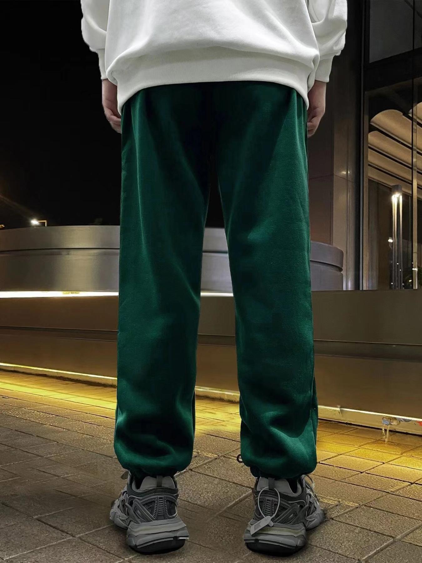 Basketball Pattern Joggers Men's Casual Loose Fit Sweatpants