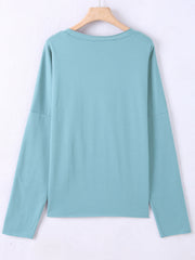 Christmas Santa Claus Sweatshirt Long Sleeve Crew Neck Women's Clothing