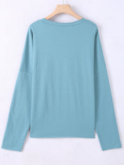 Christmas Elk Print Sweatshirt Crew Neck Long Sleeve Casual Women's Clothing