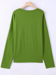 Christmas Snowman Print Sweatshirt Crew Neck Women's Clothing