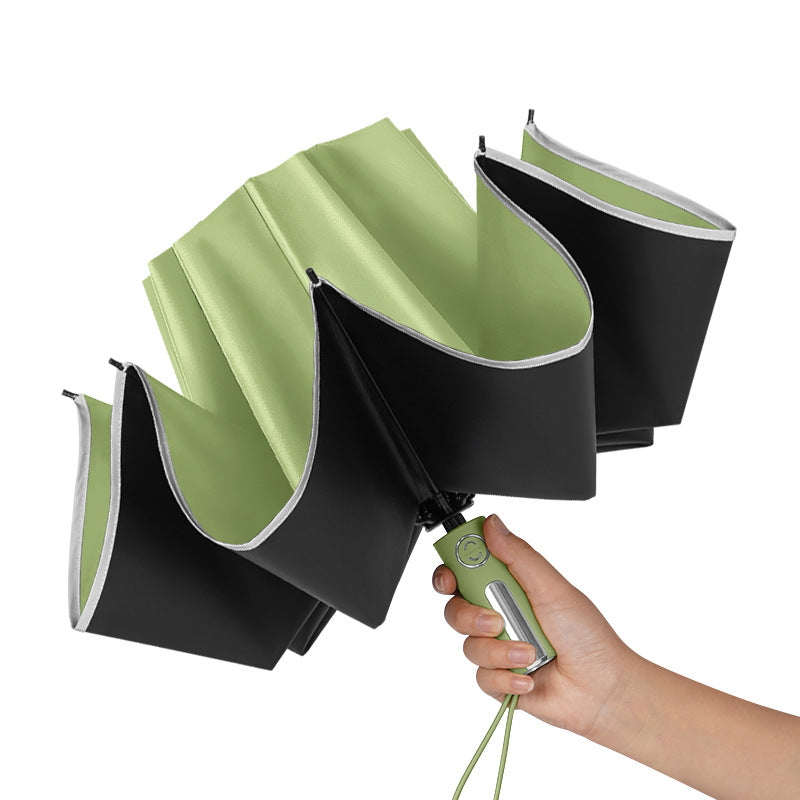 Vinyl Sun Umbrella Automatic Sunscreen UV Protection Sunshade Umbrella
