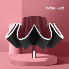 Vinyl Sun Umbrella Automatic Sunscreen UV Protection Sunshade Umbrella
