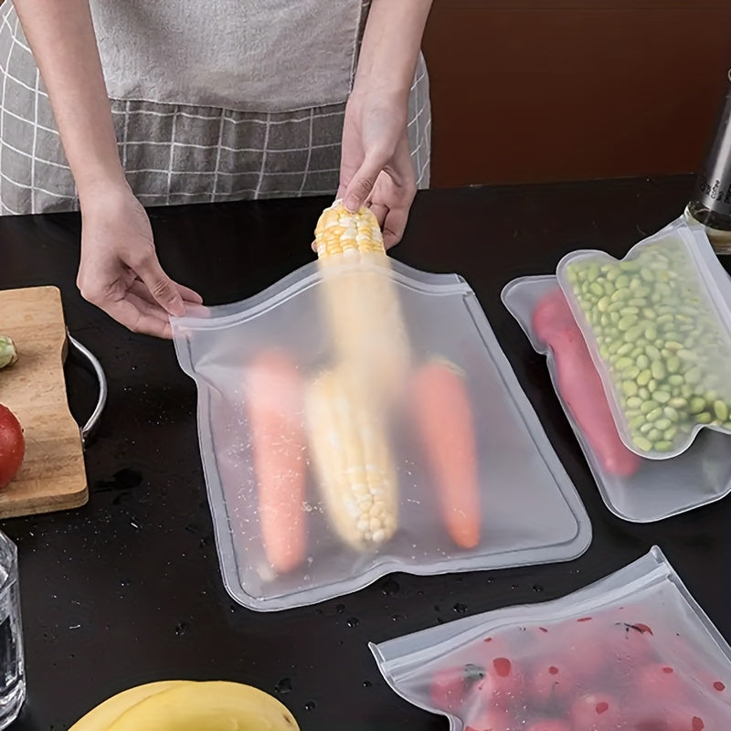 1pc Silicone Food Bag Leak Proof BPA Storage