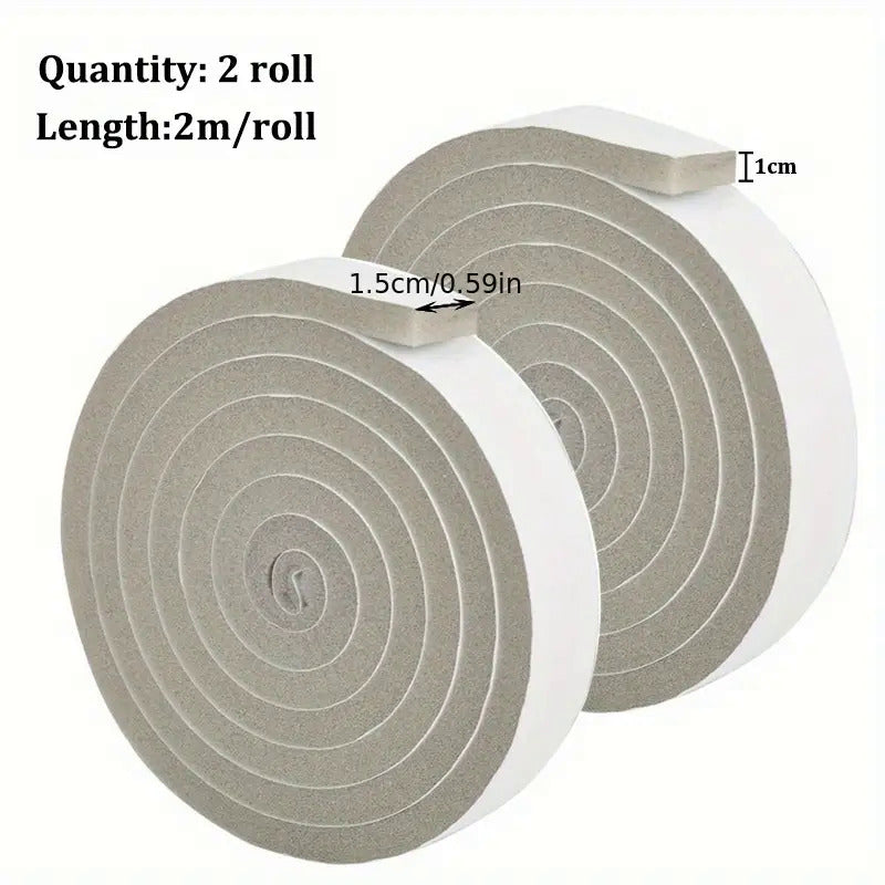Grey Insulation Tape 2M1 - Weather Stripping Draught Exclude