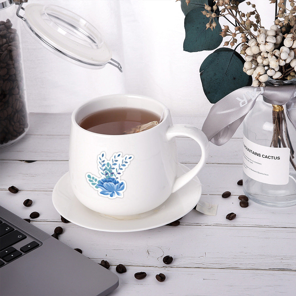 60pcs Doodle Aesthetics Waterproof Stickers Pack For Adults