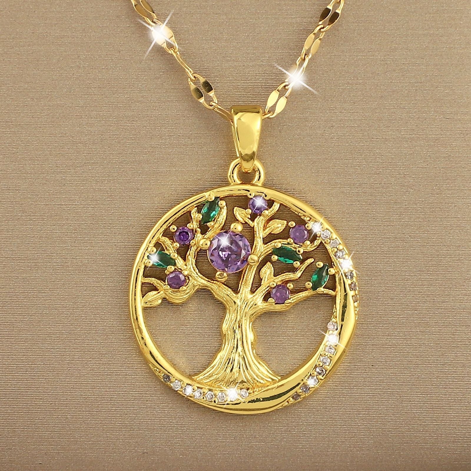 Girl's Celtic Tree Of Life Pendant Necklace - Birthday Gift
