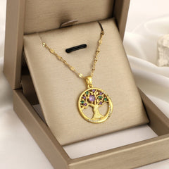 Girl's Celtic Tree Of Life Pendant Necklace - Birthday Gift