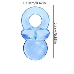 100 Mini Acrylic Pacifiers Baby Shower Game Party Favors Cake Decoration