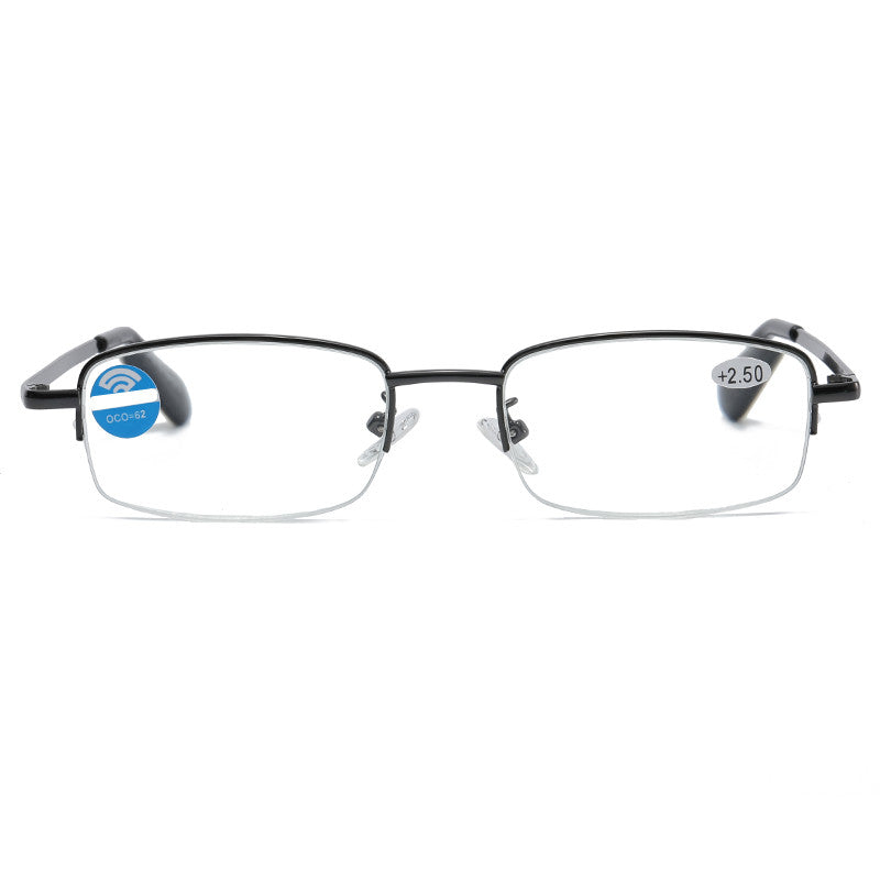 Metal Frame Light Block Lens Reading Glasses 1.0-4.0 Unisex