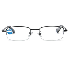 Metal Frame Light Block Lens Reading Glasses 1.0-4.0 Unisex