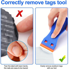 11pcs Plastic Razor Blade Scrapers with 10PCS Blades