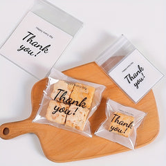 100pcs Snowflake Cookie Bags - Ideal for Mother's Thank You