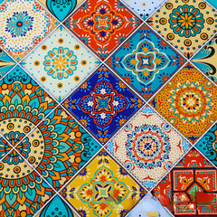 Boho Waterproof Wallpaper Vintage Sticker Retro For Kitchen Living Room