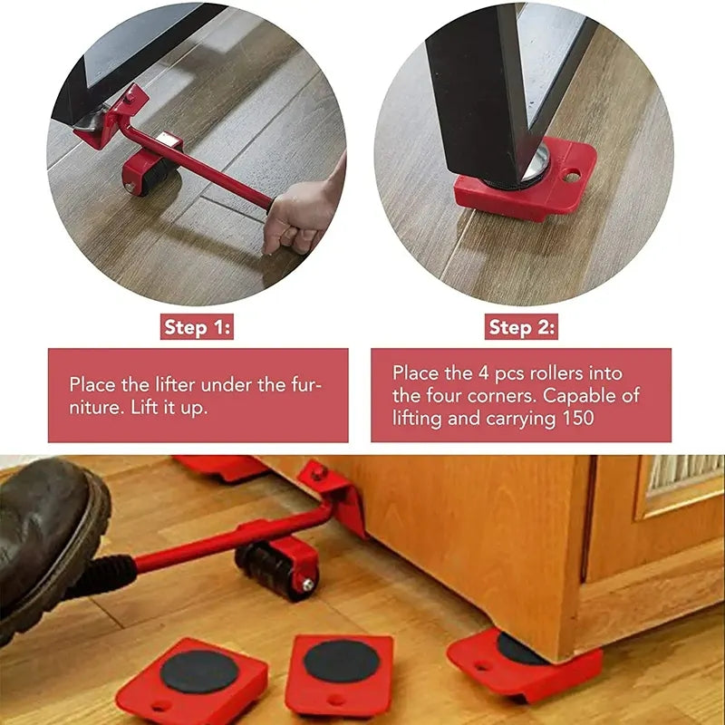 1pc Furniture Moving Heavy Tool Base Universal Wheel