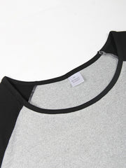  Slogan Print Raglan Sleeve Tee Sleep Dress