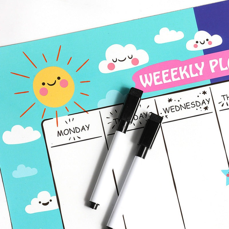 A3 Magnetic Monthly Calendar Schedule Soft Board