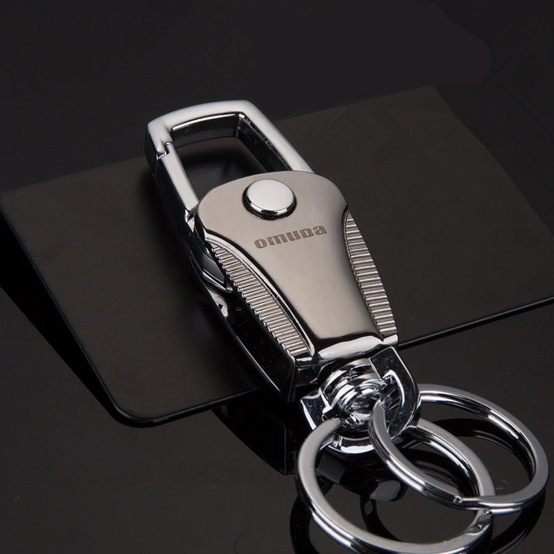 Stainless Steel Car Key Chain Men Women Waist Hanging Key Ring