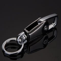 Stainless Steel Car Key Chain Men Women Waist Hanging Key Ring