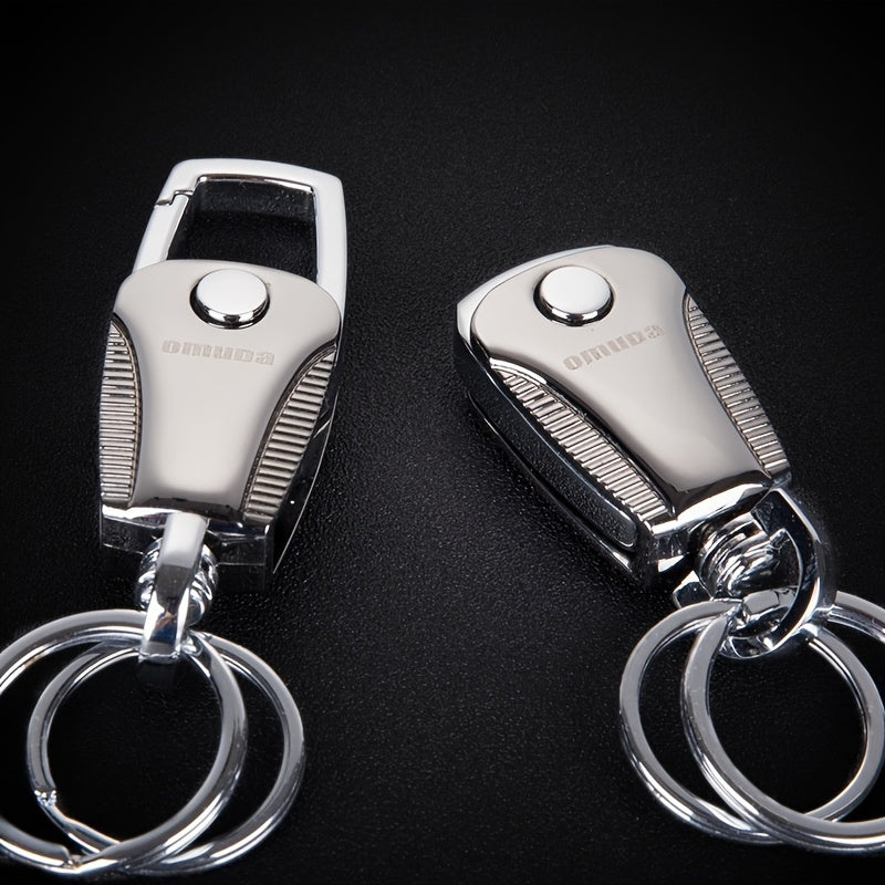 Stainless Steel Car Key Chain Men Women Waist Hanging Key Ring