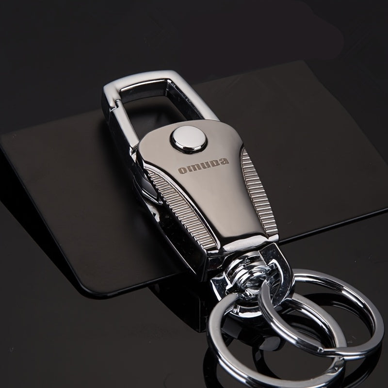 Stainless Steel Car Key Chain Men Women Waist Hanging Key Ring