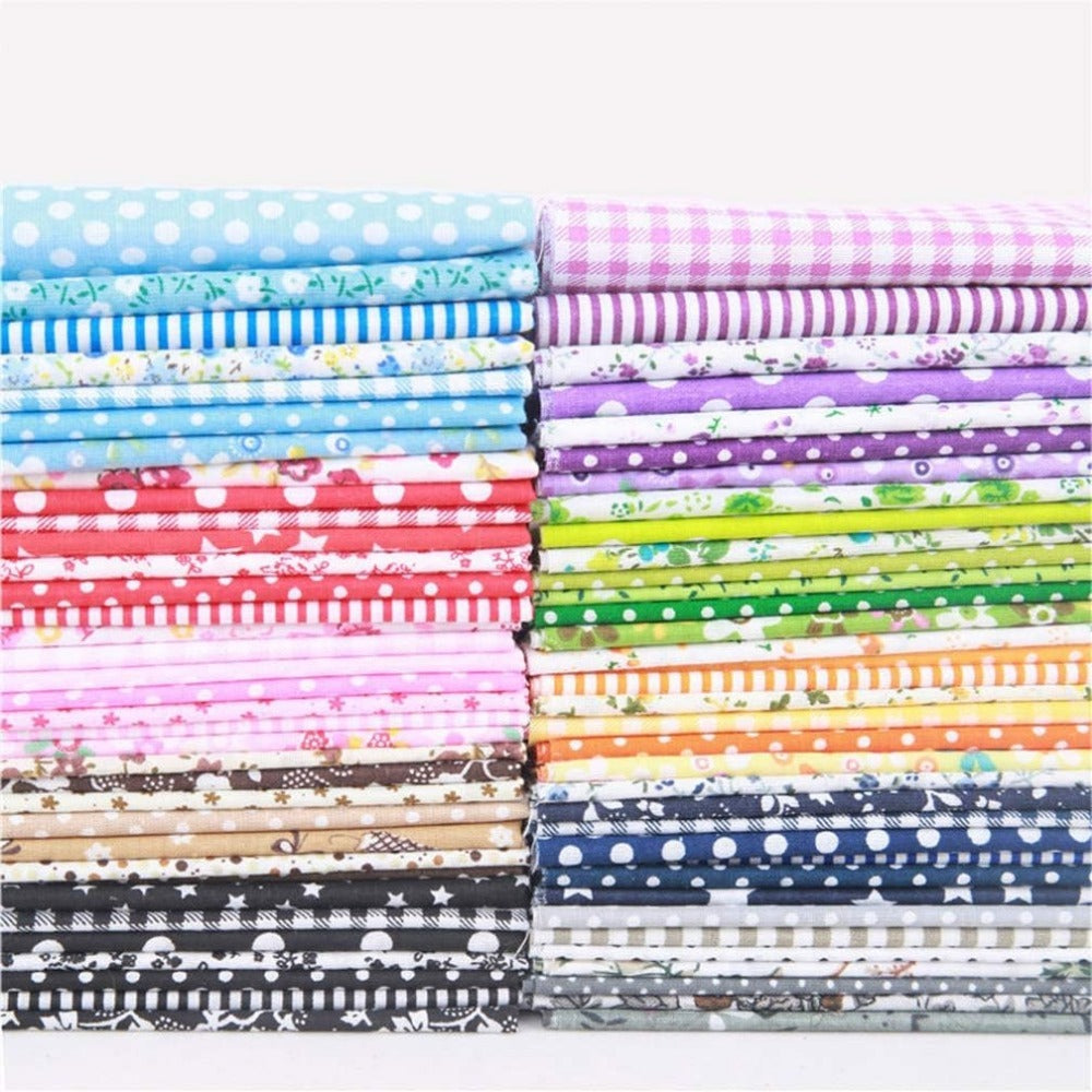 56pcs 9.8x9.8 Floral Printed Cotton Squares for Quilting DIY Craft Scrapbooking