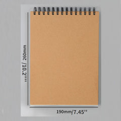 16k Watercolor Book Student Sketch Painting Book Hard Shell Coil Sketch Book