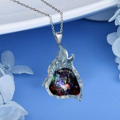 Girl's Wolf King Pendant Necklace Party Jewelry Accessories Birthday Gift