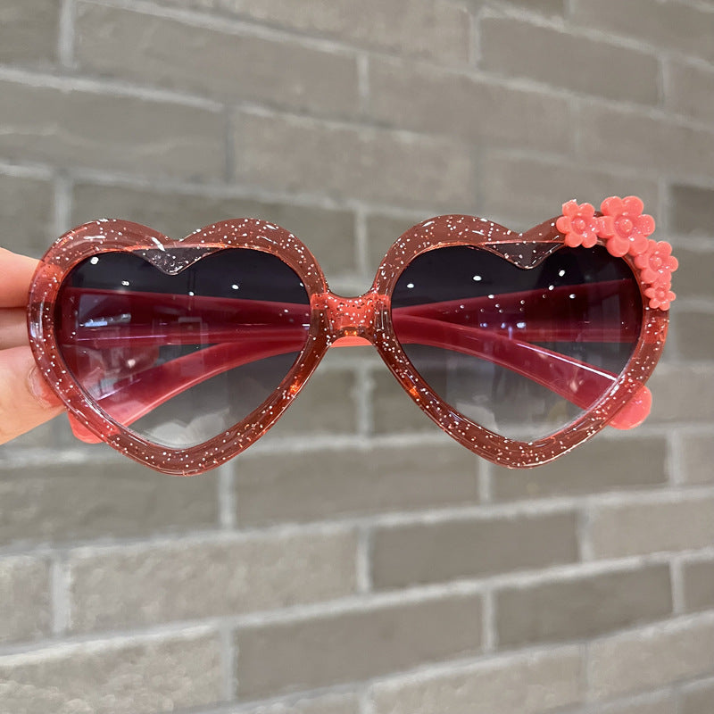 Girl's Heart Sunglasses UV Protection For Outdoor Activities