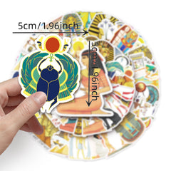 50pcs Mysterious Egypt Cartoon Stickers Decorative DIY Creative Toys