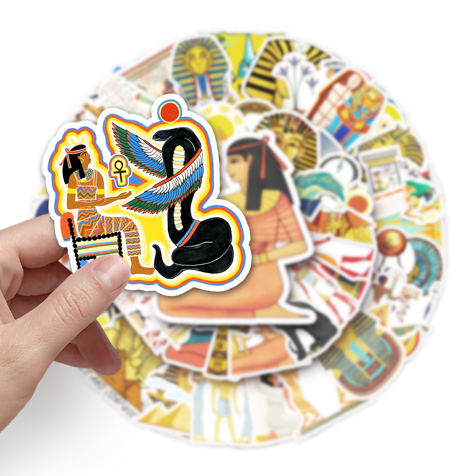 50pcs Mysterious Egypt Cartoon Stickers Decorative DIY Creative Toys