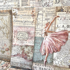 20pcs Retro Flowers Journal Paper for DIY Backgrounds
