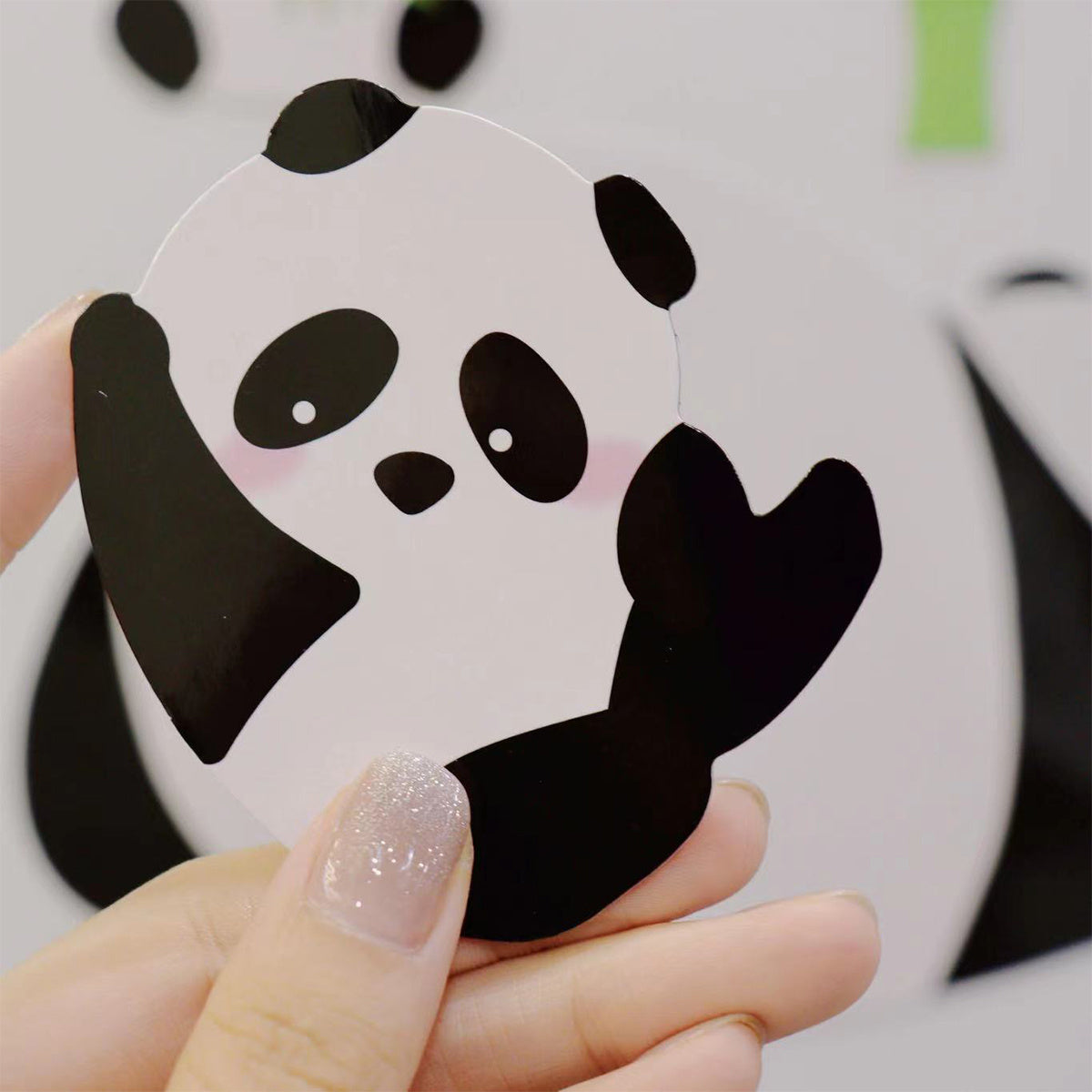 Panda Refrigerator Stickers Erasable Magnetic Note Board
