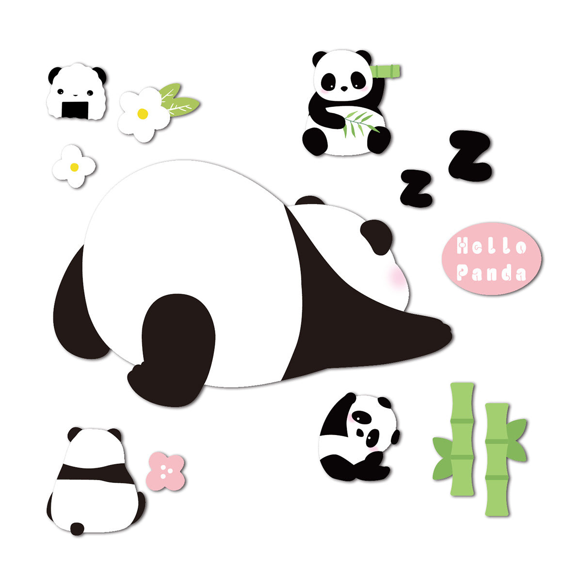 Panda Refrigerator Stickers Erasable Magnetic Note Board