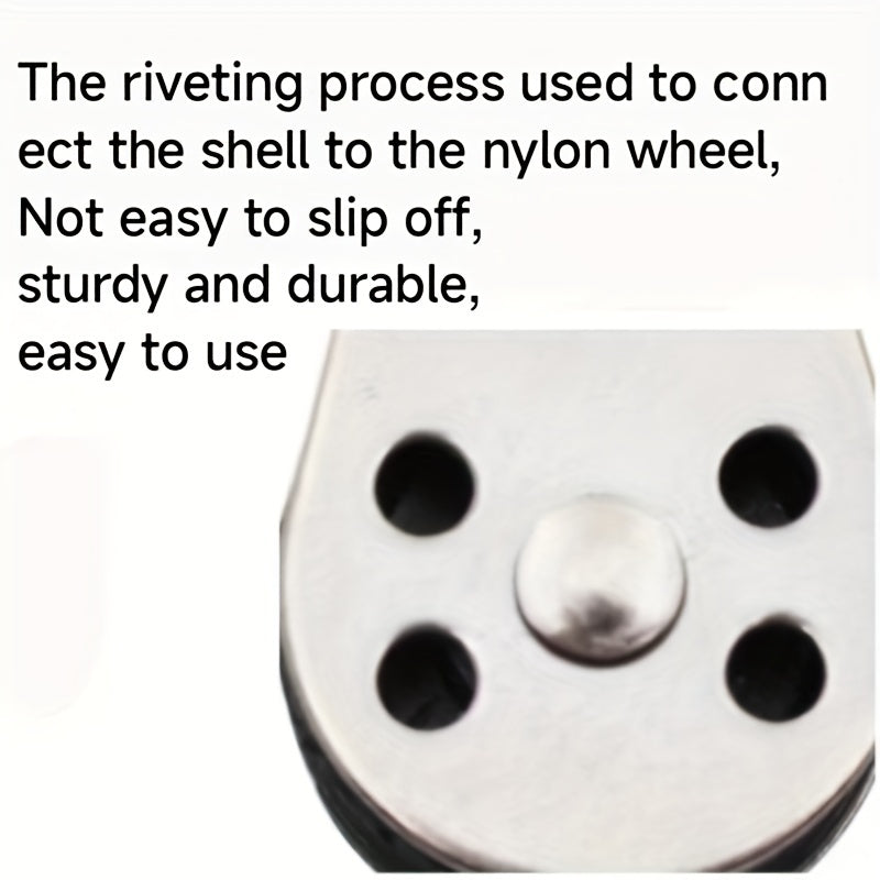316 Stainless Steel Swivel Eye Wire Rope Pulley Block Single Wheel Nylon Sheave