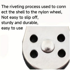 316 Stainless Steel Swivel Eye Wire Rope Pulley Block Single Wheel Nylon Sheave