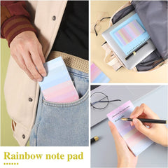 6pcs 300sheet Rainbow TO DO LIST Tearable Planning Notebook