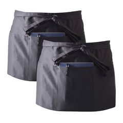 Waterproof Front Tie Cooking Apron 3 Pocket Waist Apron for Men Women
