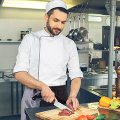 Waterproof Front Tie Cooking Apron 3 Pocket Waist Apron for Men Women