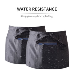 Waterproof Front Tie Cooking Apron 3 Pocket Waist Apron for Men Women