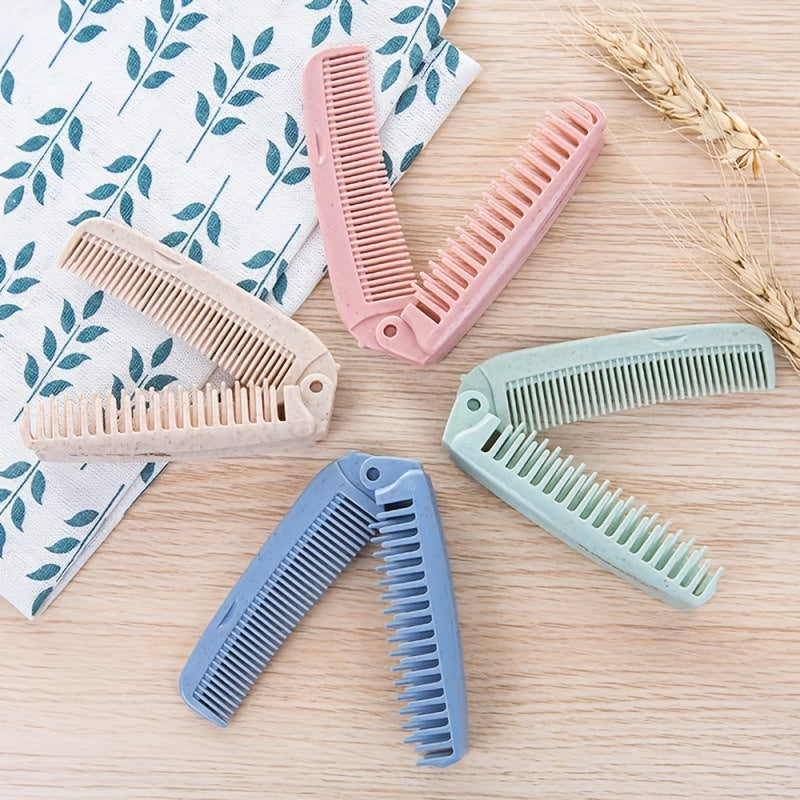 Portable Folding Hair Brush Anti static Comb For Travel