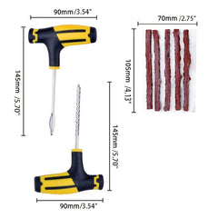 Tubeless Tyre Puncture Repair Kit Tool Set for Car Motorcycle Bike