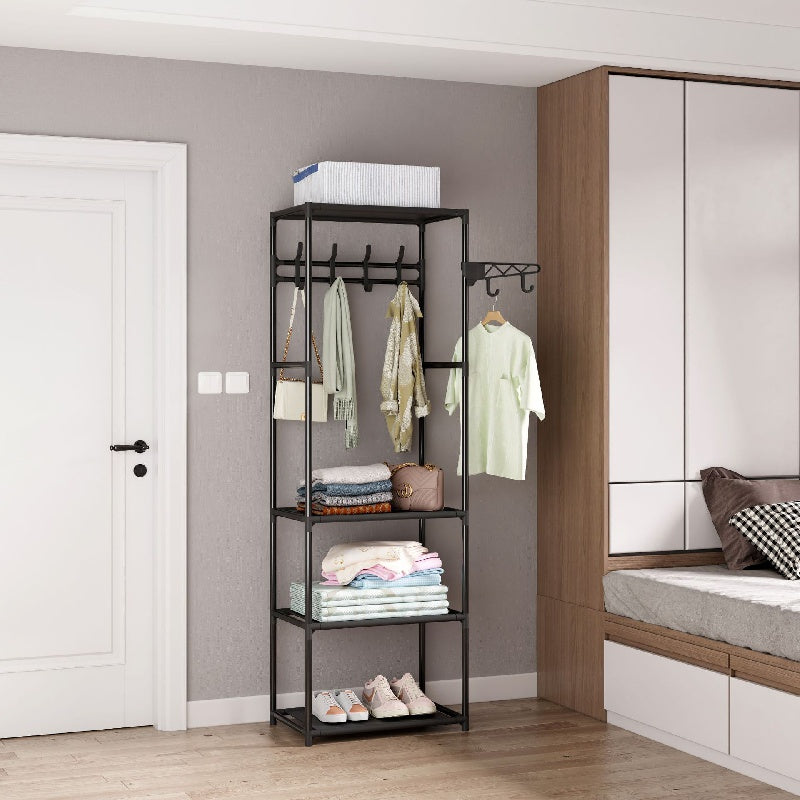 Modern Coat Rack Floor Hanger Hanging Clothes Rack Storage