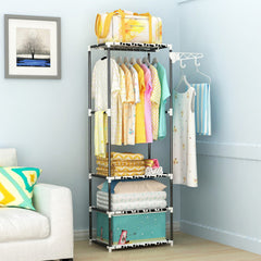 Modern Coat Rack Floor Hanger Hanging Clothes Rack Storage