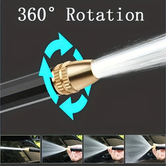 Metal Water Gun Nozzle High Pressure Sprayer Brass Nozzle Rotating