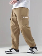 Cargo Pants Men's Flap Pocket Loose Casual Trousers