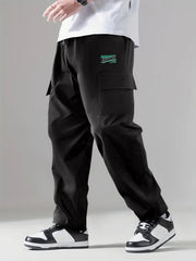 Cargo Pants Men's Flap Pocket Loose Casual Trousers