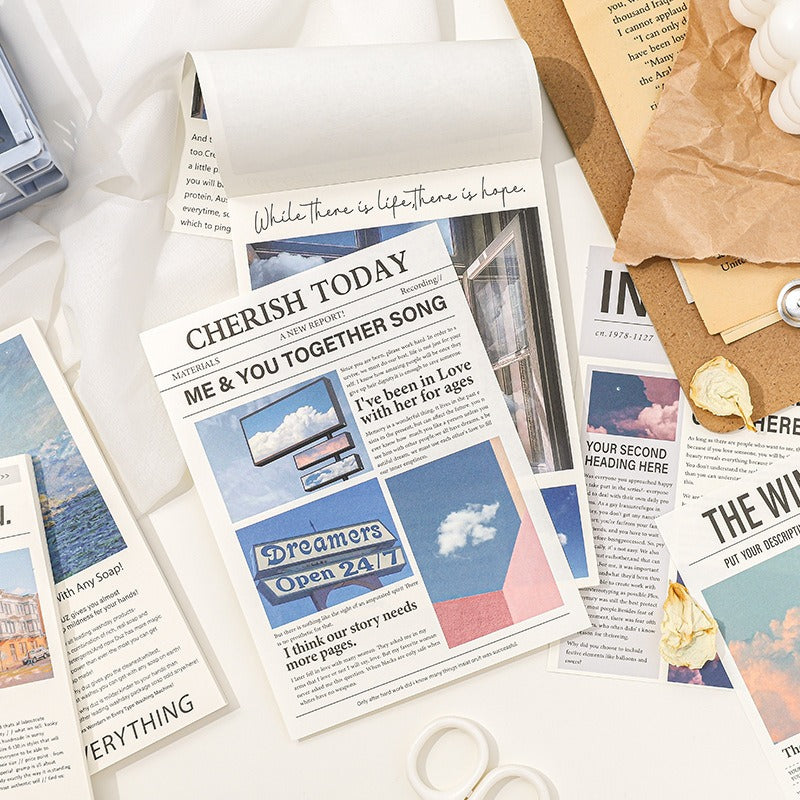 50pcs Basic Journal Note Stickers, DIY Decorative Memo Notebook Sticky Notes