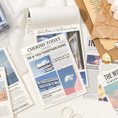 50pcs Basic Journal Note Stickers, DIY Decorative Memo Notebook Sticky Notes
