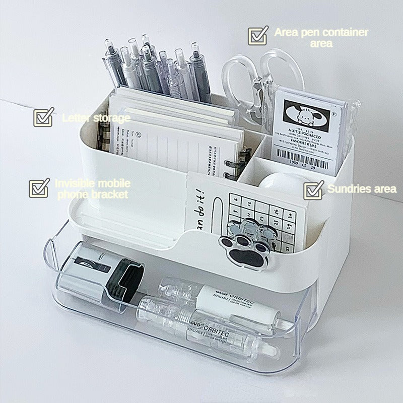 Desk Division Storage Box Student Dormitory Sundry Organizer Box Large Capacity